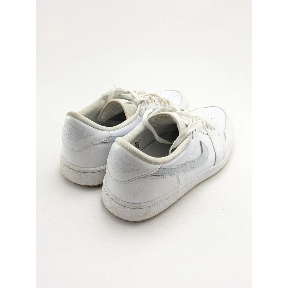 Mens Air Jordan 1 Low White Gum Platinum White Leather Shoes DD9315-111 Size 12
